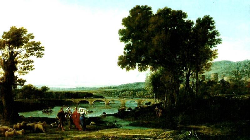 Claude Lorrain landscape with jacob and laban and his daughters Germany oil painting art